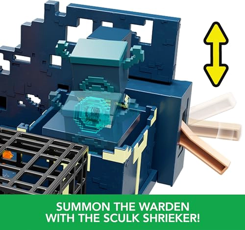 MATTEL MINECRAFT MINI MODE PLAYSET SET RISE OF THE WARDEN CON 2 MINIS INCLUYENDO FIGURAS DE STEVE - 5