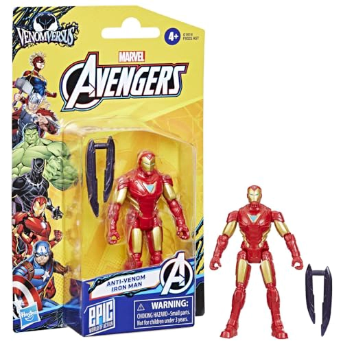 MARVEL AVENGERS VENOMVERSUS EPIC WORLD OF ACTION FIGURA Y ACCESORIO DE IRON MAN JUGUETE - 5