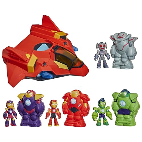 DISNEY JR SERIES MARVELS IRON MAN AND HIS AWESOME FRIENDS ULTIMATE GIANTSIZED ARMOR IRON JET TOY - 1