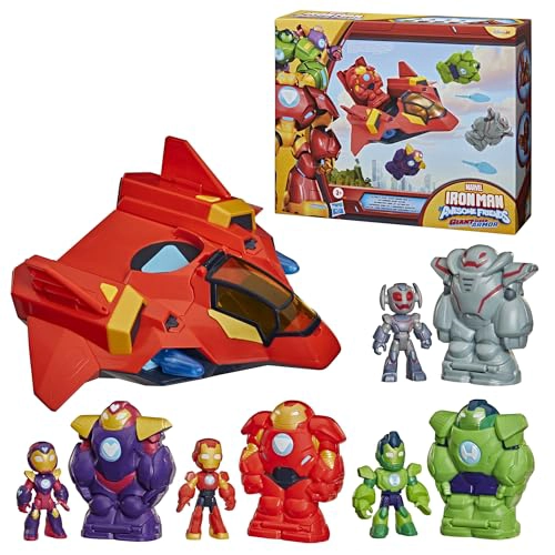 DISNEY JR SERIES MARVELS IRON MAN AND HIS AWESOME FRIENDS ULTIMATE GIANTSIZED ARMOR IRON JET TOY - 3