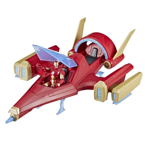 MARVEL AVENGERS EPIC HERO SERIES IRON MAN REPULSOR BLAST BATTLE JET VEHICULO DE 4 PULGADAS 39 IN - 1