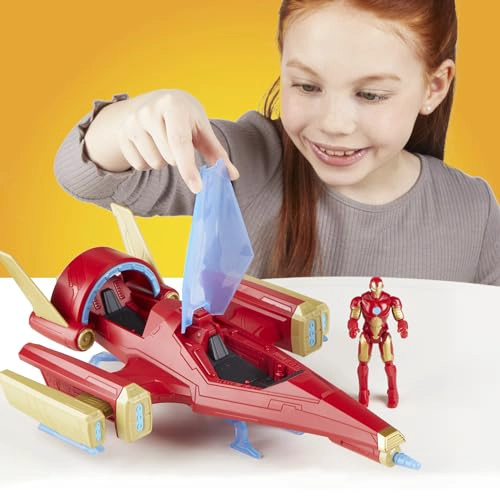 MARVEL AVENGERS EPIC HERO SERIES IRON MAN REPULSOR BLAST BATTLE JET VEHICULO DE 4 PULGADAS 39 IN - 4