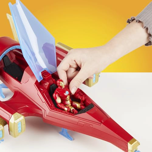 MARVEL AVENGERS EPIC HERO SERIES IRON MAN REPULSOR BLAST BATTLE JET VEHICULO DE 4 PULGADAS 39 IN - 5