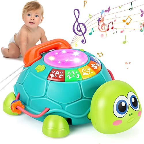 JUGUETES MUSICALES DE TORTUGA PARA BEBE S DE 6 A 12 MESES JUGUETES MUSICALES CON LUZ PARA BEBE S - 1