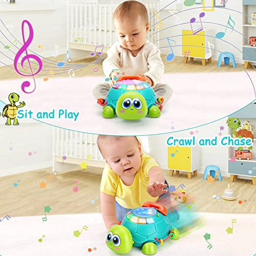 JUGUETES MUSICALES DE TORTUGA PARA BEBE S DE 6 A 12 MESES JUGUETES MUSICALES CON LUZ PARA BEBE S - 2