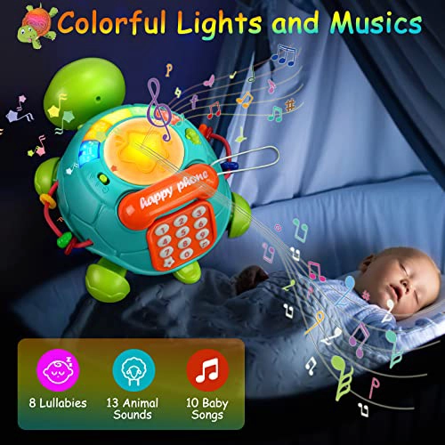 JUGUETES MUSICALES DE TORTUGA PARA BEBE S DE 6 A 12 MESES JUGUETES MUSICALES CON LUZ PARA BEBE S - 5