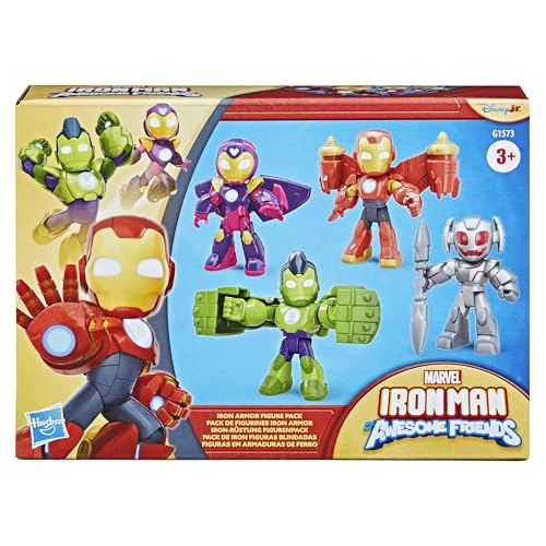 IRON MAN AND HIS AWESOME FRIENDS MARVEL IRON ARMOR PAQUETE DE FIGURAS FIGURAS DE ACCION DE 3 - 2