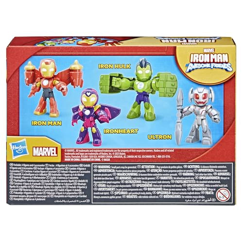 IRON MAN AND HIS AWESOME FRIENDS MARVEL IRON ARMOR PAQUETE DE FIGURAS FIGURAS DE ACCION DE 3 - 3