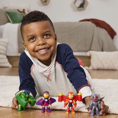 IRON MAN AND HIS AWESOME FRIENDS MARVEL IRON ARMOR PAQUETE DE FIGURAS FIGURAS DE ACCION DE 3 - 6