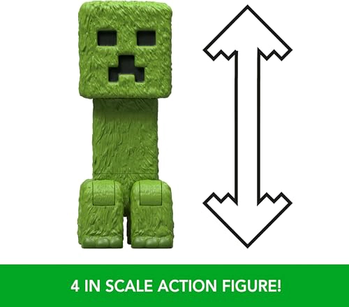 MATTEL MINECRAFT JUEGO DE FIGURAS DE ACCION Y ACCESORIOS PERSONAJE COLECCIONABLE DE CREEPER DE 4 - 3