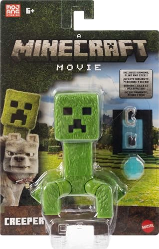 MATTEL MINECRAFT JUEGO DE FIGURAS DE ACCION Y ACCESORIOS PERSONAJE COLECCIONABLE DE CREEPER DE 4 - 6