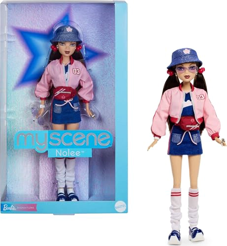 MUÑECA BARBIE SIGNATURE MY SCENE NOLEE Y ACCESORIOS ATUENDO INSPIRADO EN EL Y2K CON CONJUNTO - 1