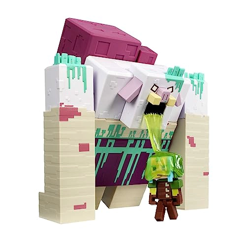 MATTEL MINECRAFT LEGENDS FIGURA DE ACCION DEVORADOR CON MOVIMIENTO DE ATAQUE DE LIMO Y ACCESORIO - 3