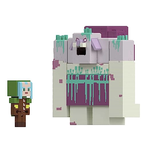 MATTEL MINECRAFT LEGENDS FIGURA DE ACCION DEVORADOR CON MOVIMIENTO DE ATAQUE DE LIMO Y ACCESORIO - 4