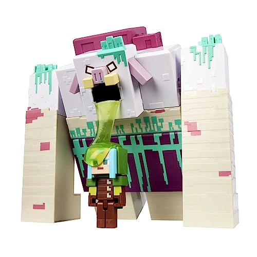 MATTEL MINECRAFT LEGENDS FIGURA DE ACCION DEVORADOR CON MOVIMIENTO DE ATAQUE DE LIMO Y ACCESORIO - 6