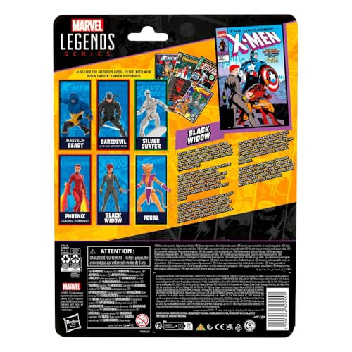 SERIE MARVEL LEGENDS VIUDA NEGRA INSPIRADA EN UNCANNY XMEN 268 1990 Y AVENGERS COMICS FIGURA - 2