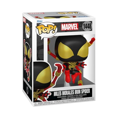 FUNKO POP MARVEL SPIDERMAN COMICS MILES MORALES IRON SPIDER 16 PROBABILIDADES DE VARIANTE CHASE - 1