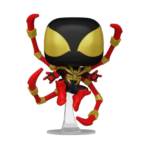 FUNKO POP MARVEL SPIDERMAN COMICS MILES MORALES IRON SPIDER 16 PROBABILIDADES DE VARIANTE CHASE - 2