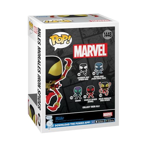 FUNKO POP MARVEL SPIDERMAN COMICS MILES MORALES IRON SPIDER 16 PROBABILIDADES DE VARIANTE CHASE - 3