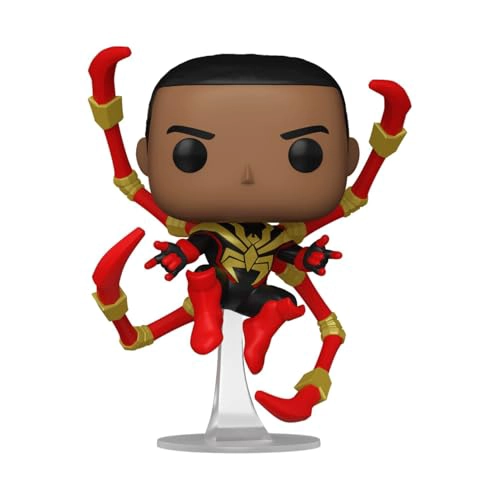FUNKO POP MARVEL SPIDERMAN COMICS MILES MORALES IRON SPIDER 16 PROBABILIDADES DE VARIANTE CHASE - 5