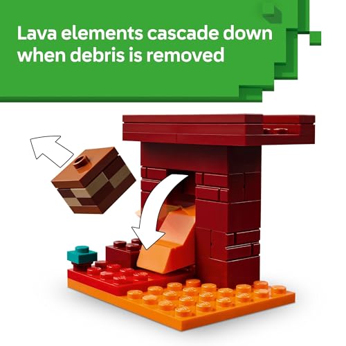 LEGO MINECRAFT THE NETHER LAVA BATTLE TOY AND PLAYSET JUGUETE DE CONSTRUCCION DE MINECRAFT - 3