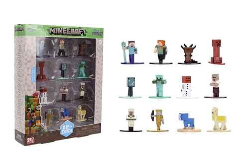 JADA MINECRAFT NANO METALFIGS SERIES 17 FIGURA FUNDIDA A PRESION 12 UNIDADES INCLUYE STEVE ALEX - 1