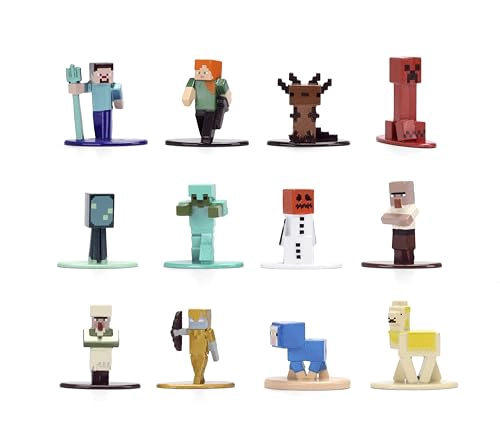 JADA MINECRAFT NANO METALFIGS SERIES 17 FIGURA FUNDIDA A PRESION 12 UNIDADES INCLUYE STEVE ALEX - 3