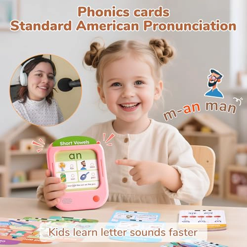 JOYCAT TABLETA DE APRENDIZAJE PARA NIÑOS TARJETAS FLASH HABLANTES FONE TICAS APRENDE A LEER CON 156 - 4