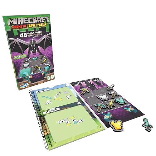 THINKFUN ROMPECABEZAS MAGNE TICO DE MINECRAFT PARA VIAJE JUEGO LOGICO Y JUGUETE STEM PARA NIÑOS - 1