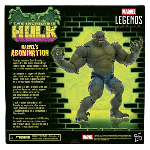 MARVEL LEGENDS SERIES ABOMINATION HULK COMICS FIGURA DE ACCION COLECCIONABLE A ESCALA DE 6 PULGADAS - 4