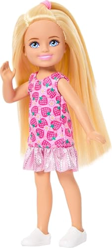 BARBIE CLUB CHELSEA MUÑECA PEQUEÑA 6 PULGADAS CON CABELLO RUBIO VISTIENDO VESTIDO EXTRAIBLE - 5