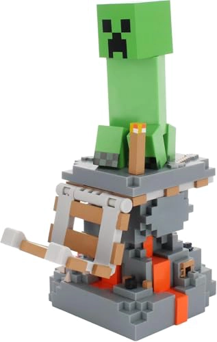 EXQUISITE GAMING MINECRAFT CREEPER CABLE GUYS SOPORTE PARA TELE FONO Y CONTROLADOR 85 PULGADAS - 1