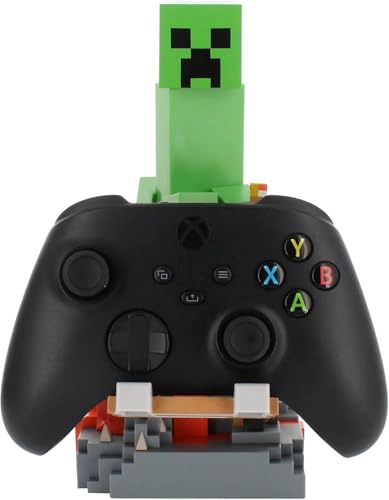 EXQUISITE GAMING MINECRAFT CREEPER CABLE GUYS SOPORTE PARA TELE FONO Y CONTROLADOR 85 PULGADAS - 3