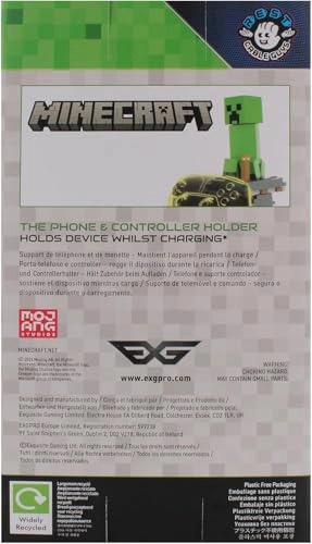EXQUISITE GAMING MINECRAFT CREEPER CABLE GUYS SOPORTE PARA TELE FONO Y CONTROLADOR 85 PULGADAS - 6