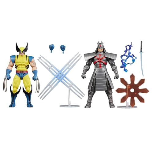 SERIE MARVEL LEGENDS GAMERVERSE WOLVERINE VS SAMURAI PLATEADO DE MARVEL FIGURAS DE ACCION - 1