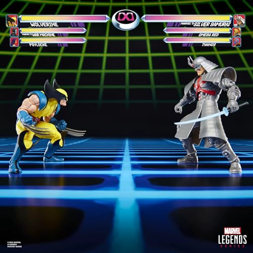 SERIE MARVEL LEGENDS GAMERVERSE WOLVERINE VS SAMURAI PLATEADO DE MARVEL FIGURAS DE ACCION - 5