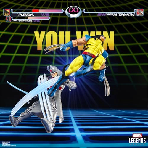 SERIE MARVEL LEGENDS GAMERVERSE WOLVERINE VS SAMURAI PLATEADO DE MARVEL FIGURAS DE ACCION - 7