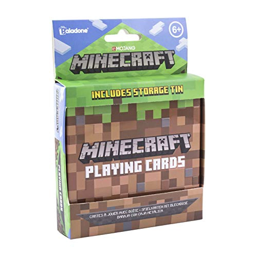 CARTAS DE JUEGO DE MINECRAFT BARAJA DE CARTAS ESTANDAR EN LATA DE VIAJE DE COLECCIONISTA - 1