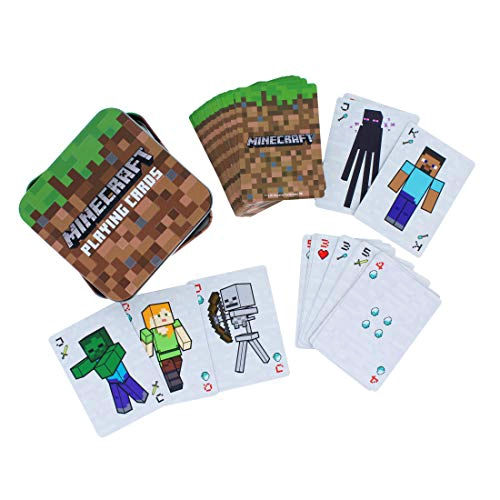 CARTAS DE JUEGO DE MINECRAFT BARAJA DE CARTAS ESTANDAR EN LATA DE VIAJE DE COLECCIONISTA - 2