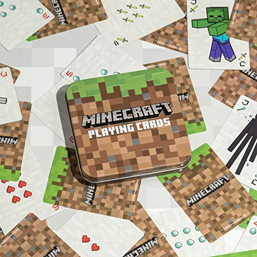 CARTAS DE JUEGO DE MINECRAFT BARAJA DE CARTAS ESTANDAR EN LATA DE VIAJE DE COLECCIONISTA - 3