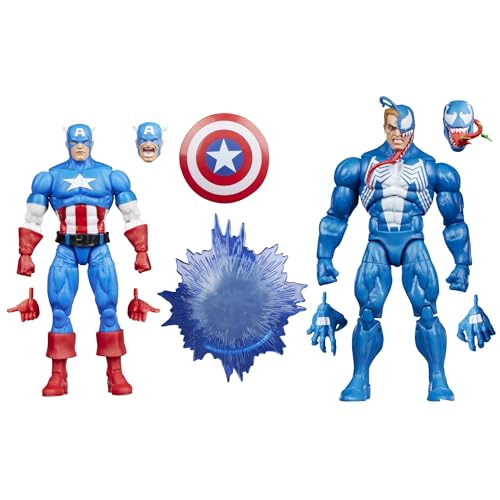 MARVEL LEGENDS SERIES GAMERVERSE CAPITAN AME RICA VS VENOM FIGURAS DE ACCION COLECCIONABLES - 1
