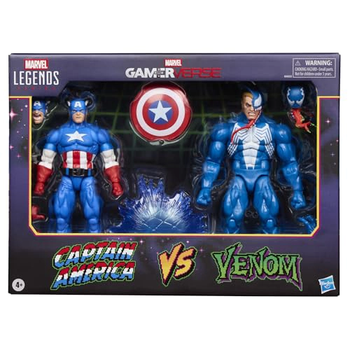 MARVEL LEGENDS SERIES GAMERVERSE CAPITAN AME RICA VS VENOM FIGURAS DE ACCION COLECCIONABLES - 2