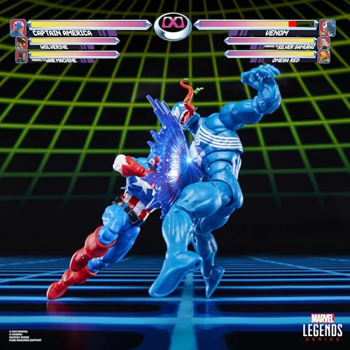 MARVEL LEGENDS SERIES GAMERVERSE CAPITAN AME RICA VS VENOM FIGURAS DE ACCION COLECCIONABLES - 5