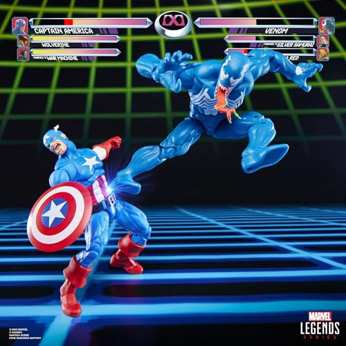 MARVEL LEGENDS SERIES GAMERVERSE CAPITAN AME RICA VS VENOM FIGURAS DE ACCION COLECCIONABLES - 6