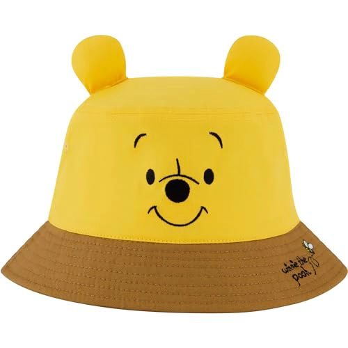 DISNEY WINNIE THE POOH SOMBRERO DE PESCADOR SOMBRERO DE VIAJE PLEGABLE CON OREJAS DE OSO 3D - 1