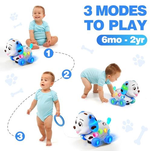 HUMORPLAY JUGUETE MUSICAL DE CACHORRO PARA BEBE  DE 61218 MESES JUGUETES DE ARRASTRARSE Y CAMINAR - 2