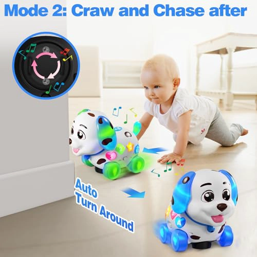 HUMORPLAY JUGUETE MUSICAL DE CACHORRO PARA BEBE  DE 61218 MESES JUGUETES DE ARRASTRARSE Y CAMINAR - 4