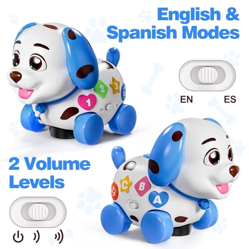 HUMORPLAY JUGUETE MUSICAL DE CACHORRO PARA BEBE  DE 61218 MESES JUGUETES DE ARRASTRARSE Y CAMINAR - 6