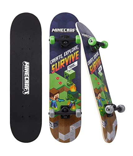 NERF PATINETA DE 31 PULGADAS 9 CAPAS DE ARCE PARA CRUCERO TALLADO TRUCOS Y DESCENSO - 1