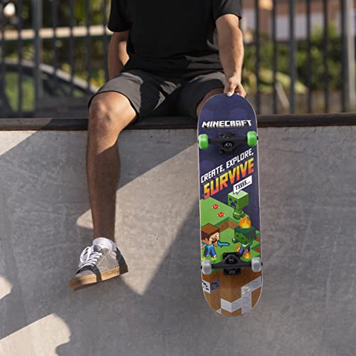 NERF PATINETA DE 31 PULGADAS 9 CAPAS DE ARCE PARA CRUCERO TALLADO TRUCOS Y DESCENSO - 7